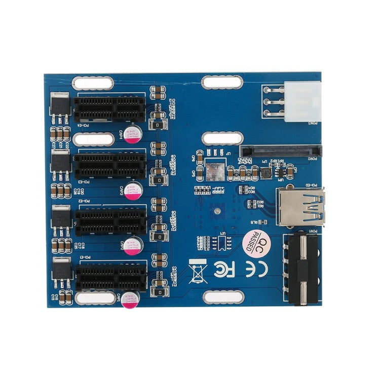 PCI-E to PCI-E 변환 카드 1 to 4 1 X 익스프레스 카드 4포트 PCI-E 슬롯