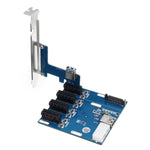 PCI-E to PCI-E 변환 카드 1 to 4 1 X 익스프레스 카드 4포트 PCI-E 슬롯