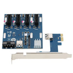 PCI-E to PCI-E 변환 카드 1 to 4 1 X 익스프레스 카드 4포트 PCI-E 슬롯