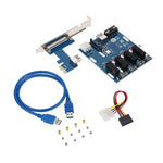 PCI-E to PCI-E 변환 카드 1 to 4 1 X 익스프레스 카드 4포트 PCI-E 슬롯