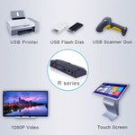 R1 윈도우 시스템 미니 PC, 쿼드코어 코텍스 2.0GHz, RAM: 1GB, ROM: 8GB