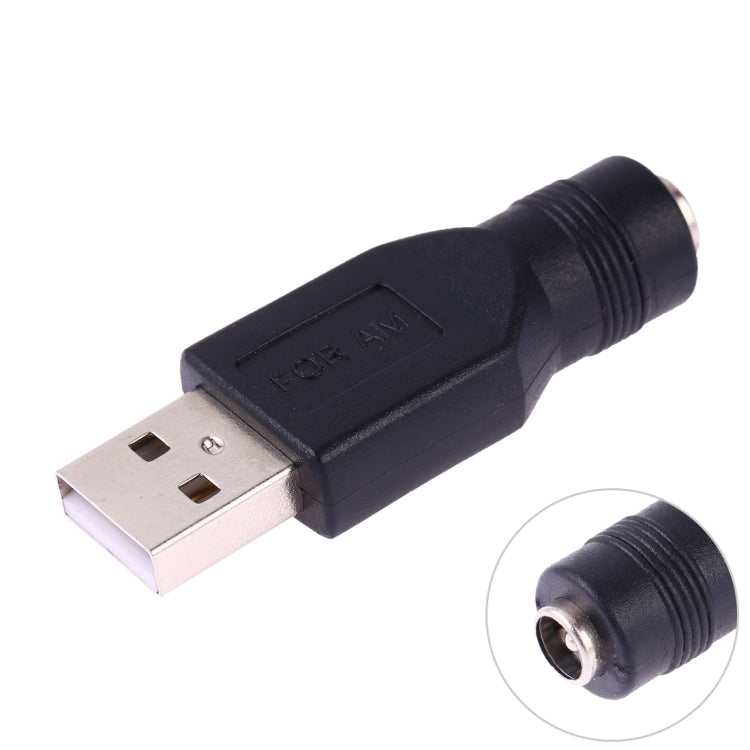 USB 수컷 to 5.5 x 2.1mm 암컷 플러그 어댑터 커넥터, USB 수컷 to 5.5 x 2.1mm