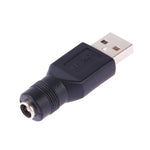 USB 수컷 to 5.5 x 2.1mm 암컷 플러그 어댑터 커넥터, USB 수컷 to 5.5 x 2.1mm