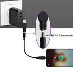 USB 수컷 to 5.5 x 2.1mm 암컷 플러그 어댑터 커넥터, USB 수컷 to 5.5 x 2.1mm