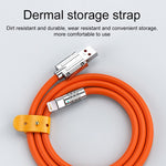 Mech 시리즈 6A 120W USB to 8핀 메탈 플러그 실리콘 고속 충전 데이터 케이블, 길이: 1.8m, 1.8m 8핀