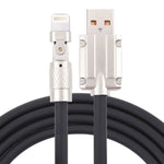 Mech 시리즈 6A 120W USB to 8핀 180도 메탈 플러그 고속 충전 케이블, 길이: 1.2m, 1.2m 8핀, 1.2m 180도 8핀
