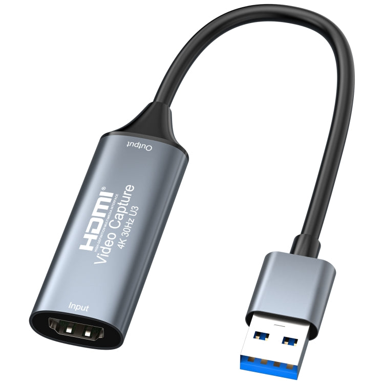 4K 30Hz HDMI to USB3.0 HD 비디오 캡처 카드 케이블 포함, HDMI to USB3.0
