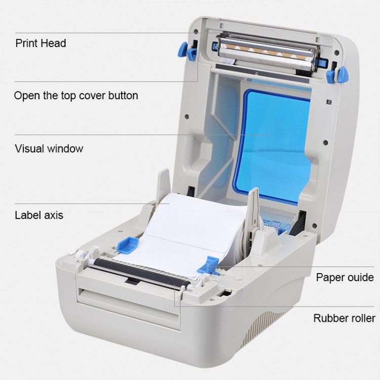 Xprinter XP-460B USB 포트 열 자동 보정 바코드 프린터, XP-460B