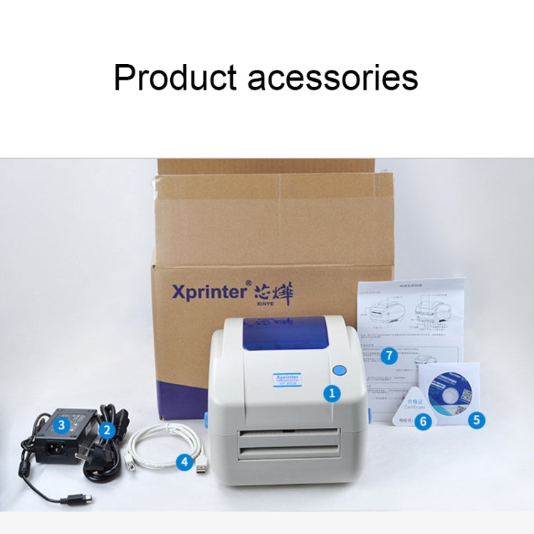 Xprinter XP-460B USB 포트 열 자동 보정 바코드 프린터, XP-460B