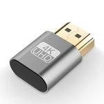 VGA 가상 디스플레이 어댑터 HDMI 1.4 DDC EDID 더미 플러그 헤드리스 디스플레이 에뮬레이터, 핑크, 그레이, 골드, 레드, 실버
