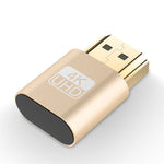VGA 가상 디스플레이 어댑터 HDMI 1.4 DDC EDID 더미 플러그 헤드리스 디스플레이 에뮬레이터, 핑크, 그레이, 골드, 레드, 실버