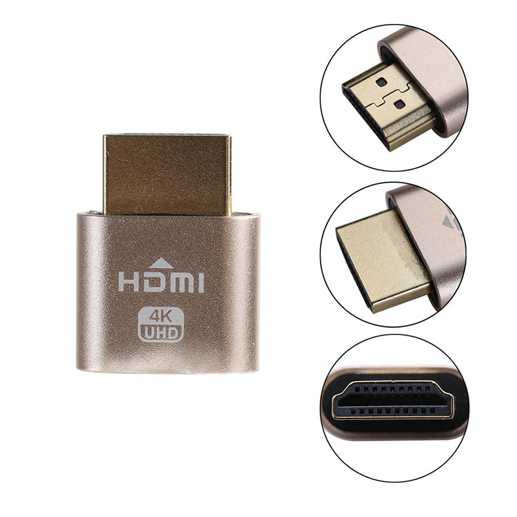 VGA 가상 디스플레이 어댑터 HDMI 1.4 DDC EDID 더미 플러그 헤드리스 디스플레이 에뮬레이터, 핑크, 그레이, 골드, 레드, 실버