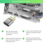 VGA 가상 디스플레이 어댑터 HDMI 1.4 DDC EDID 더미 플러그 헤드리스 디스플레이 에뮬레이터, 핑크, 그레이, 골드, 레드, 실버