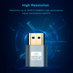 VGA 가상 디스플레이 어댑터 HDMI 1.4 DDC EDID 더미 플러그 헤드리스 디스플레이 에뮬레이터, 핑크, 그레이, 골드, 레드, 실버