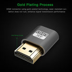 VGA 가상 디스플레이 어댑터 HDMI 1.4 DDC EDID 더미 플러그 헤드리스 디스플레이 에뮬레이터, 핑크, 그레이, 골드, 레드, 실버