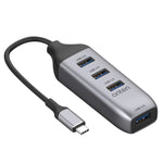 Onten 95118U 4 in 1 USB-C / 타입-C to 4 USB 3.0 포트 다기능 허브 변환 도킹 스테이션, 95118U
