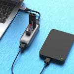 Onten 95118U 4 in 1 USB-C / 타입-C to 4 USB 3.0 포트 다기능 허브 변환 도킹 스테이션, 95118U