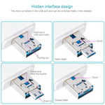 NK-208 3 in 1 i-Flash TF 카드 / SD 카드 리더 8핀 + USB 2.0 + 마이크로 USB 기기용(블랙), NK-208 화이트, NK-208 블랙