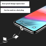 XBX-02 3 in 1 8핀 + USB-C / 타입-C + 마이크로 USB 플러그 자석 충전 베이스, XBX-02