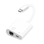 NK-1035 TC 2-in-1 USB-C / Type-C 수컷 to 이더넷 + Type-C 전원 암컷 어댑터, NK-1035 TC