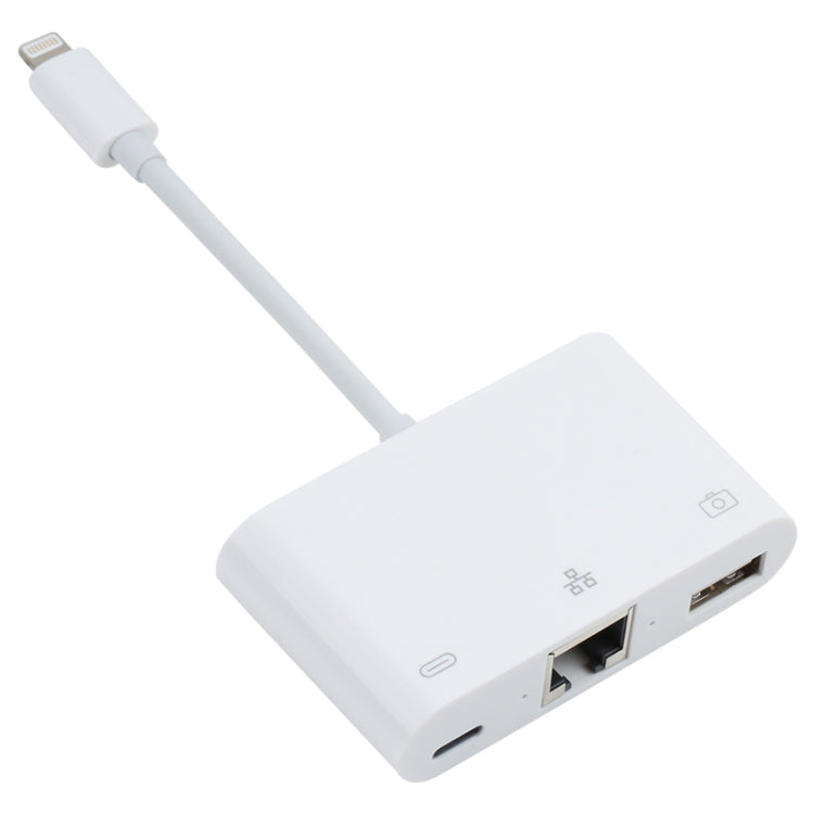 NK-107 3 in 1 8핀 남성 to USB + 1000M 이더넷 + 8핀 전원 여성 어댑터, NK-107