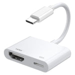USB-C/타입-C to HDMI+USB-C/타입-C 비디오 컨버터, 타입-C 4K/30HZ