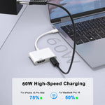USB-C/타입-C to HDMI+USB-C/타입-C 비디오 컨버터, 타입-C 4K/30HZ