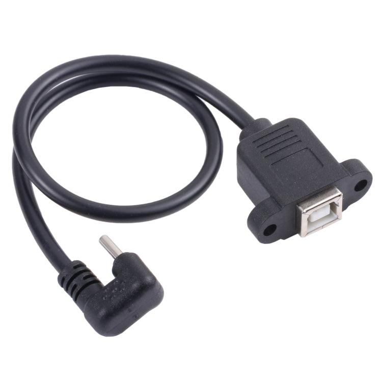 USB-C / 타입-C 수컷 to B타입 사각 프린트 포트 암컷 커넥터 케이블, 타입-C to B타입 사각