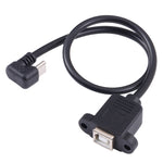USB-C / 타입-C 수컷 to B타입 사각 프린트 포트 암컷 커넥터 케이블, 타입-C to B타입 사각
