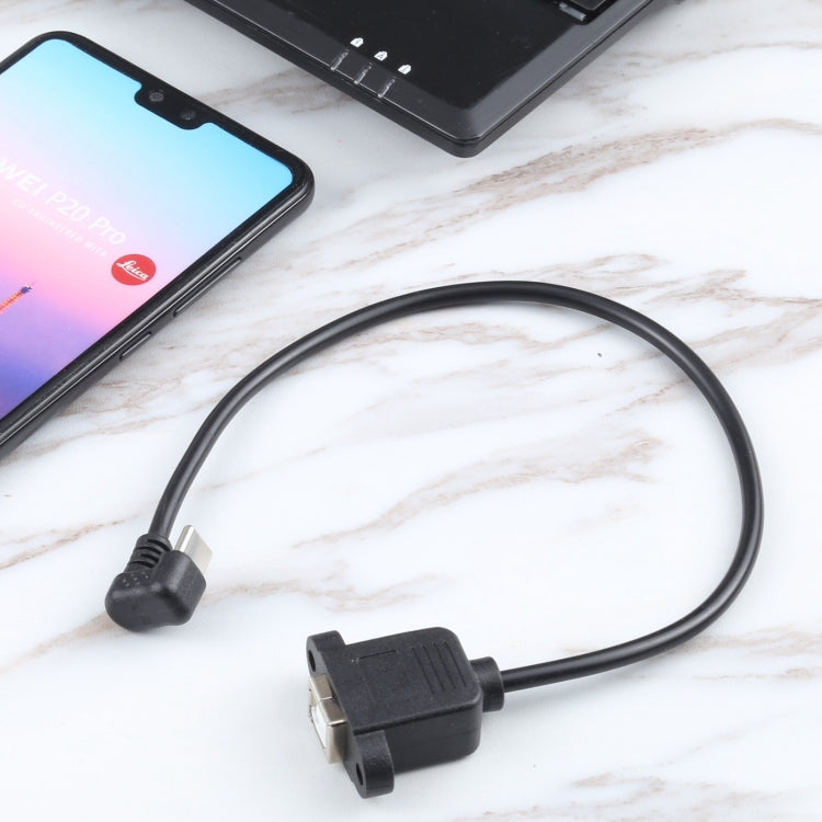 USB-C / 타입-C 수컷 to B타입 사각 프린트 포트 암컷 커넥터 케이블, 타입-C to B타입 사각