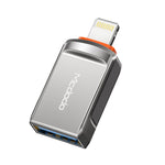 MCDODO USB 3.0 암포트 to 8핀 수컷 OTG 변환기 USB 플래시 디스크, 8핀