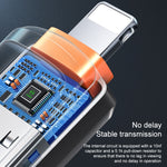 MCDODO USB 3.0 암포트 to 8핀 수컷 OTG 변환기 USB 플래시 디스크, 8핀