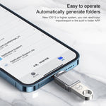 MCDODO USB 3.0 암포트 to 8핀 수컷 OTG 변환기 USB 플래시 디스크, 8핀