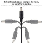 노트북용 2m 22AWG 5.5 x 2.1mm 암컷 to 수컷 DC 전원 공급 플러그 연장 케이블, 2m 5.5 x 2.1mm