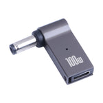 100W USB-C / 타입-C 암-DC 5.5 x 2.1mm 수 컴퓨터 충전 어댑터, 타입-C 암-DC 5.5 x 2.1mm 수