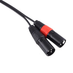30cm 금속 헤드 3.5mm 수-3핀 XLR CANNON 수 오디오 커넥터 어댑터 케이블, 3.5mm 수