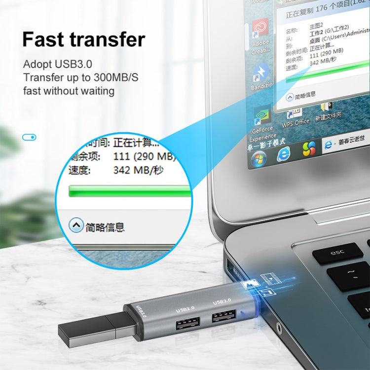 ADS-302C 3-in-1 다기능 타입-C / USB-C 허브 도킹 스테이션, ADS-302C