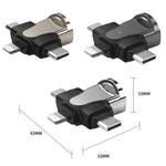 3-in-1 OTG 어댑터, USB to Type-C / 마이크로 USB / 8핀