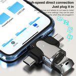 3-in-1 OTG 어댑터, USB to Type-C / 마이크로 USB / 8핀