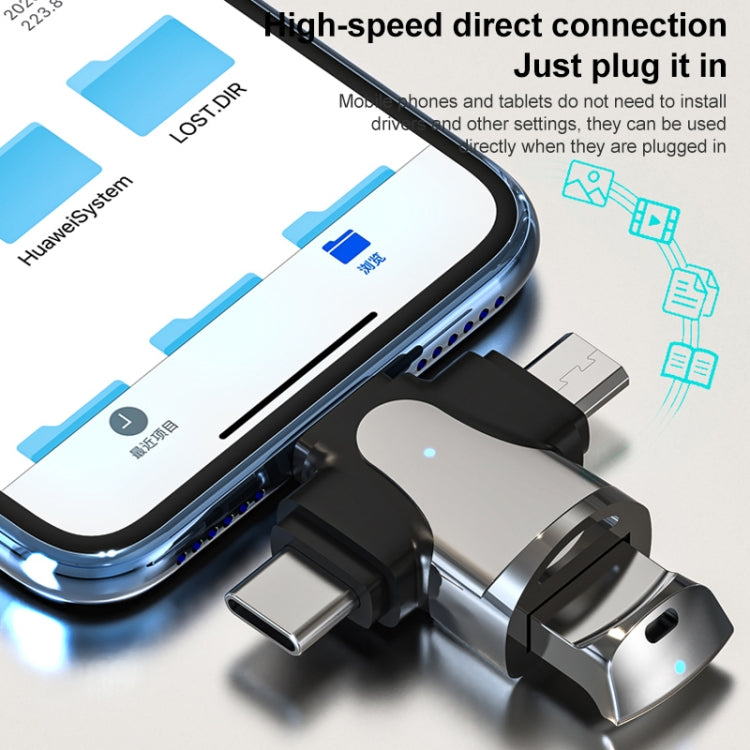 3-in-1 OTG 어댑터, USB to Type-C / 마이크로 USB / 8핀