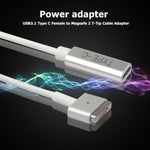 5핀 MagSafe 2 (T자형) to USB-C / Type-C PD 충전 어댑터, Type-C to MagSafe 2