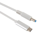 HP USB-C / 타입-C to 7.4 x 0.6mm 노트북 전원 충전 케이블, 케이블 길이 약 1.5m, 타입-C to 7.4 x 0.6mm