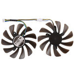 DC 12V 4핀 VGA 그래픽 카드 쿨링 팬 for Zotac Geforce GTX 1080 Ti GTX 1080Ti AMP Edition, 직경: 95mm, 2개 세트, 직경: 95mm