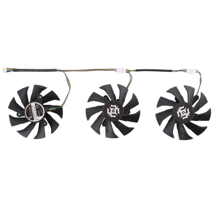 3개입 그래픽 카드 쿨링 팬 Zotac GTX 1070-8GD5 X-OC용, 직경: 85mm, 0.5A 직경: 9.5mm(3개입)