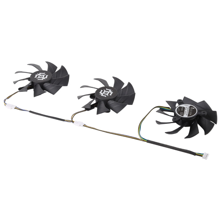 3개입 그래픽 카드 쿨링 팬 Zotac GTX 1070-8GD5 X-OC용, 직경: 85mm, 0.5A 직경: 9.5mm(3개입)