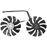 HA9010H12F-Z 4핀 그래픽 카드 쿨링 팬, MSI GeForce GTX 1050 Hurricane GTX 1060 Hurricane 6G GDDR용, 직경: 85mm, 2개 세트, HA9010H12F-Z