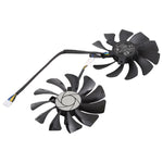 HA9010H12F-Z 4핀 그래픽 카드 쿨링 팬, MSI GeForce GTX 1050 Hurricane GTX 1060 Hurricane 6G GDDR용, 직경: 85mm, 2개 세트, HA9010H12F-Z