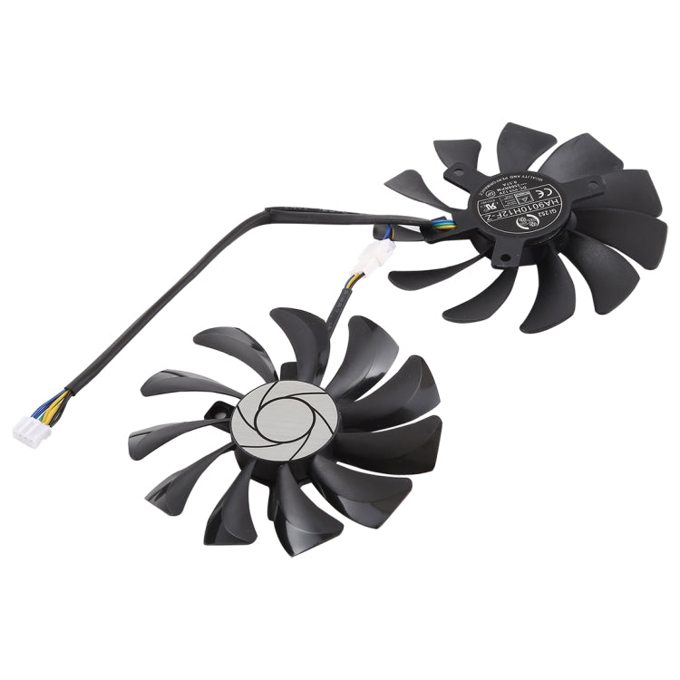 HA9010H12F-Z 4핀 그래픽 카드 쿨링 팬, MSI GeForce GTX 1050 Hurricane GTX 1060 Hurricane 6G GDDR용, 직경: 85mm, 2개 세트, HA9010H12F-Z