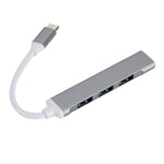 C809 USB 3.0 x 1 + USB 2.0 x 3 to USB-C / 타입-C 다기능 분배기 허브 어댑터, C809