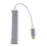 C809 USB 3.0 x 1 + USB 2.0 x 3 to USB-C / 타입-C 다기능 분배기 허브 어댑터, C809